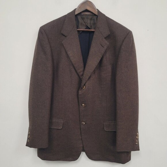 Ermenegildo Zegna Mens Cashmere Silk Blend Blazer Size 46R Luxury Business - Picture 1 of 15